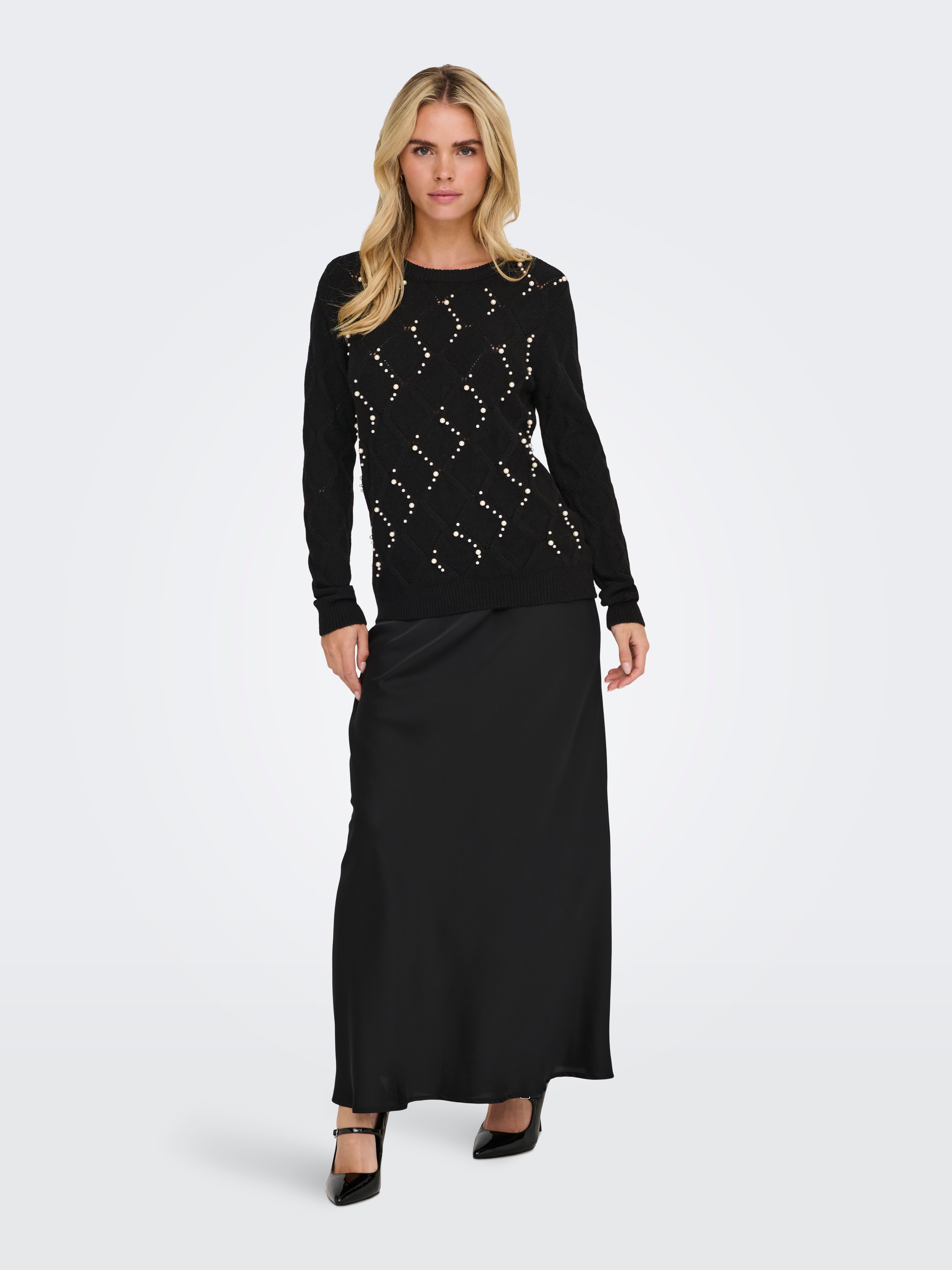 ONLLIANA Strickpullover Black