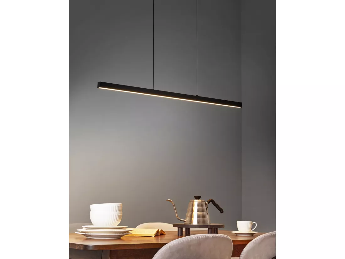 Lampe LED suspendue CANDELERO Avec télécommande Noir