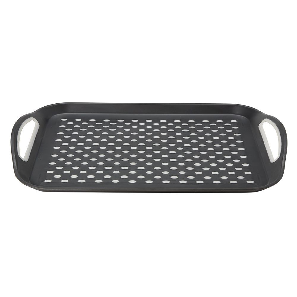 Plateau anti dérapant gris