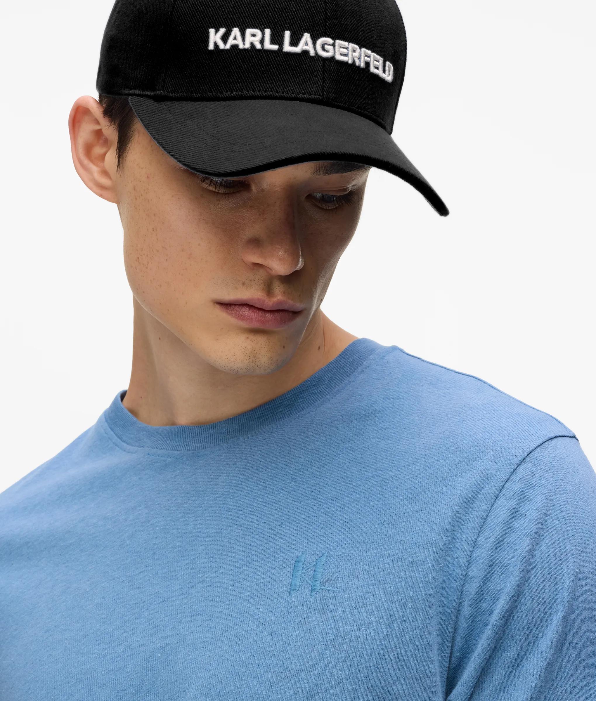 Monogram linnen mengsel t-shirt