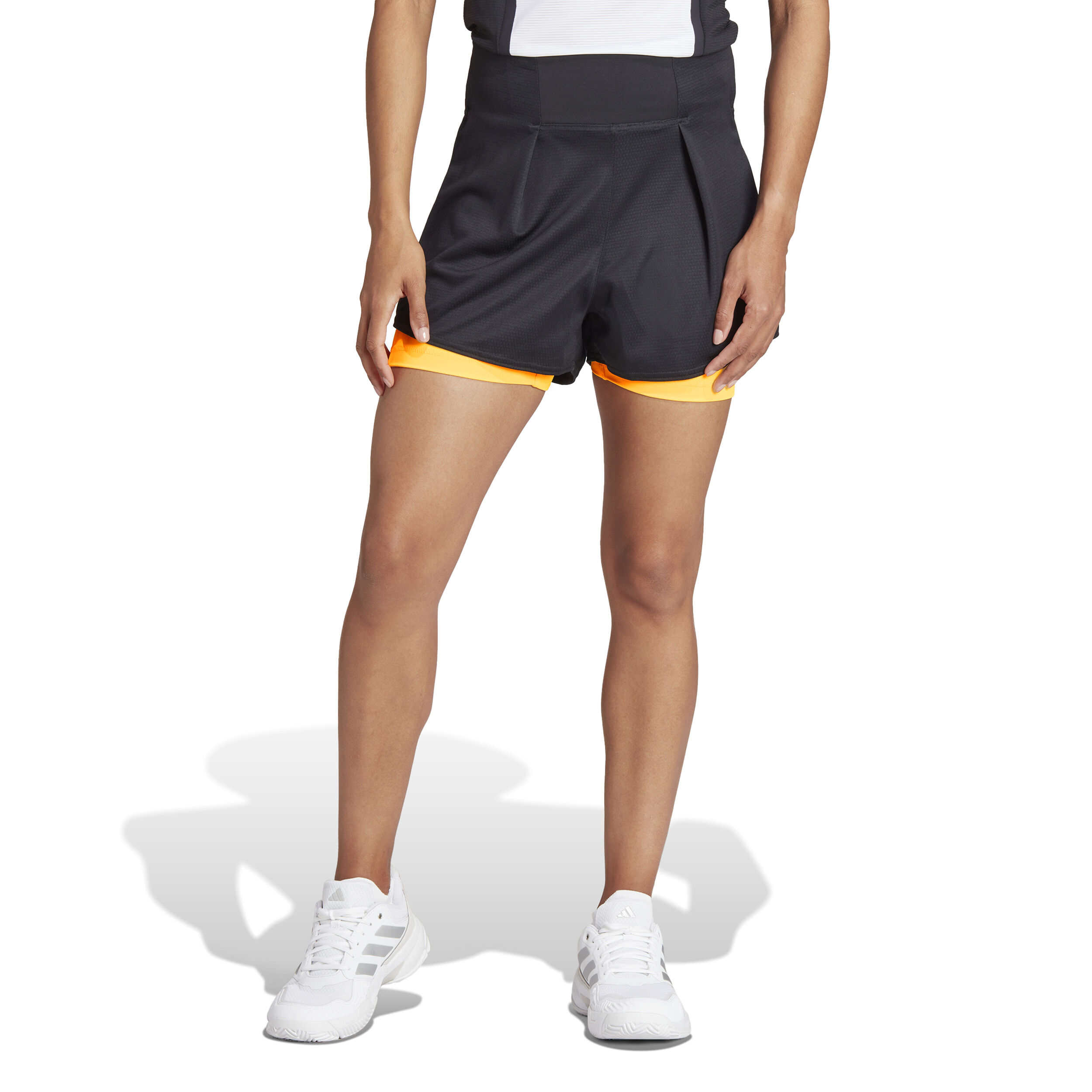 adidas Match Pro 3in Short Avec Poche-balles Femmes - Noir , Orange
