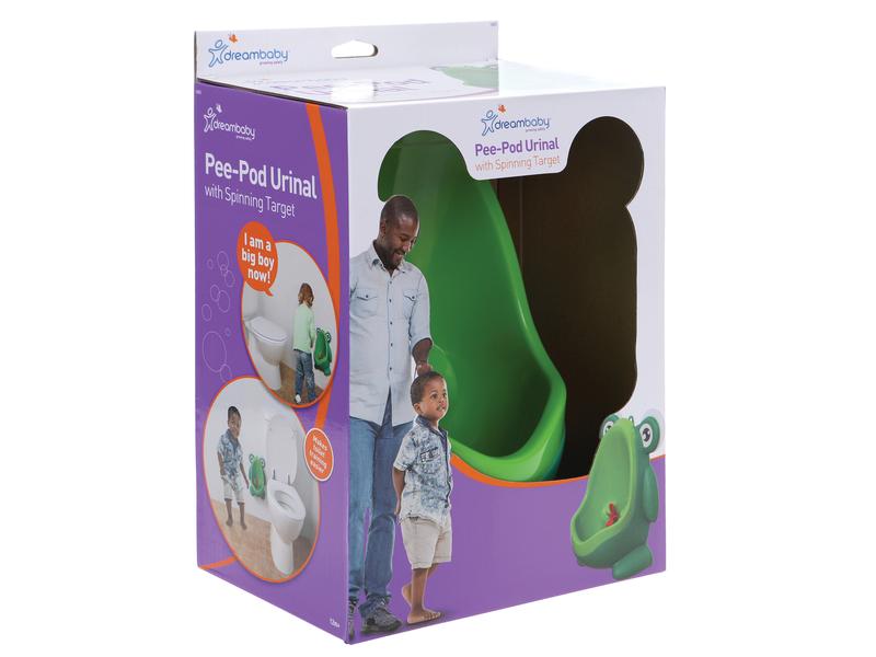 DREAMBABY Kindertoilette Urinal Frosch Urinal mit drehendem Ziel