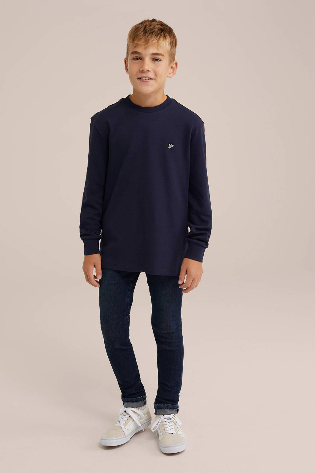 WE Fashion skinny jeans blue black denim