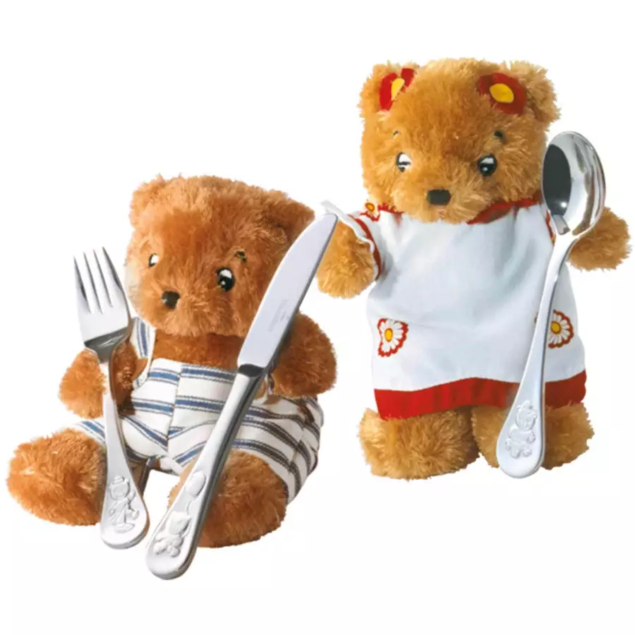 Villeroy & Boch Kinderbesteck Teddy 4er Set silber