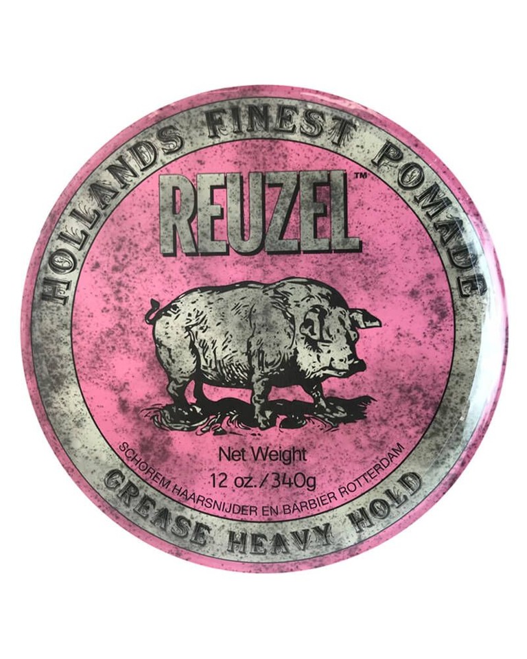 REUZEL - Pink Heavy Hold Grease Pomade 340 ml - Hårvoks