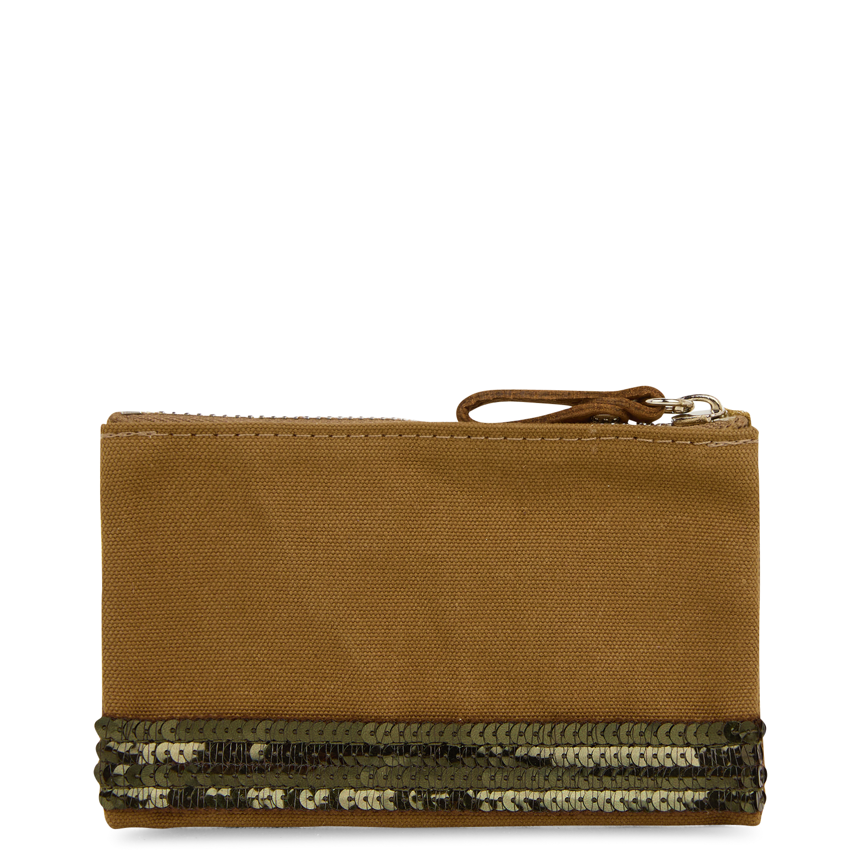 Porte-monnaie en coton| Marron