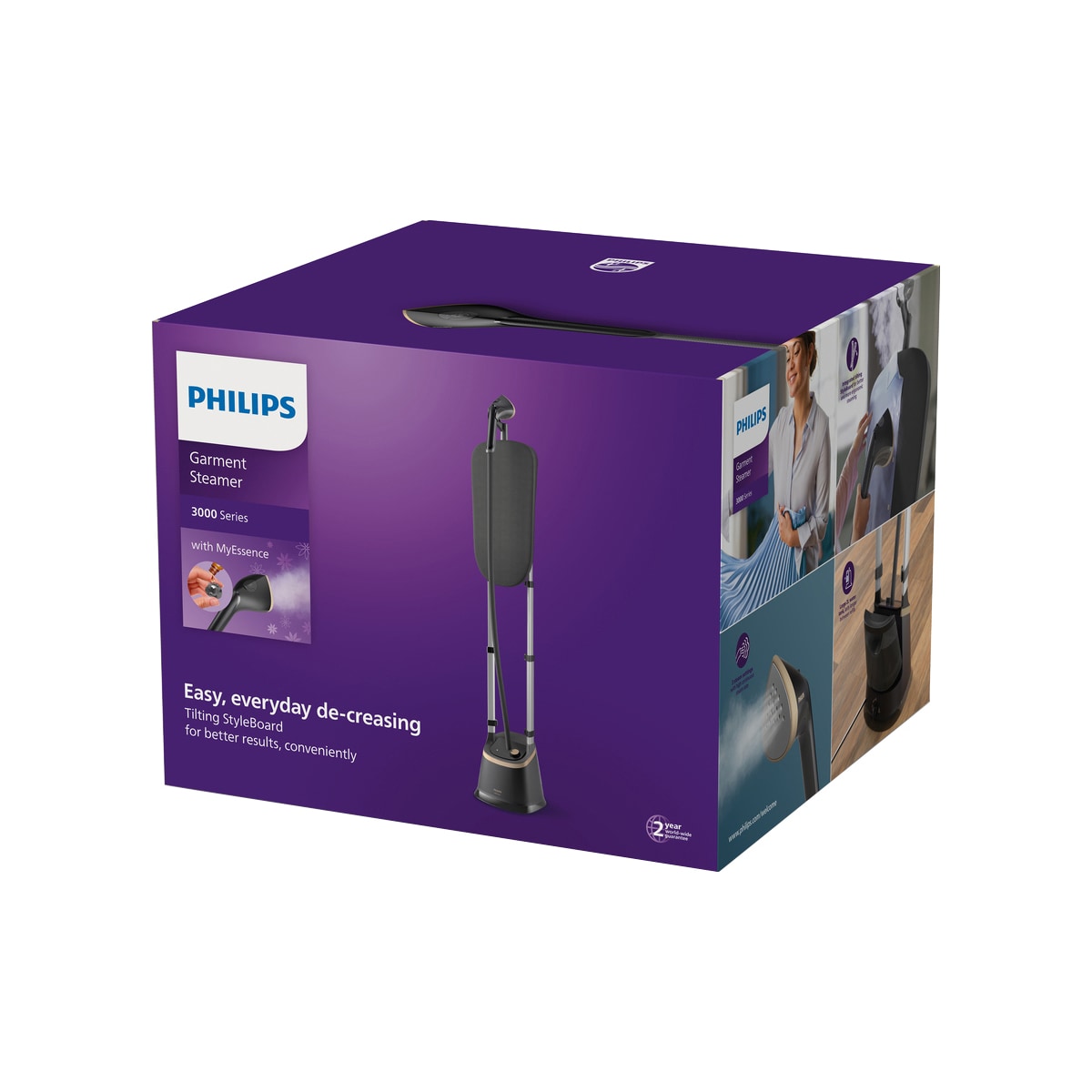 Philips 3000 series stående steamer STE3170/80 (sort)