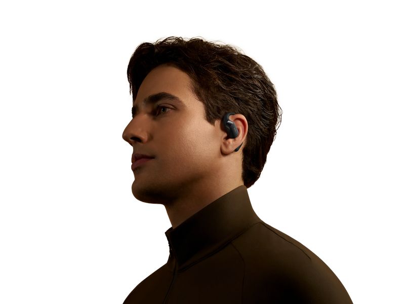 Shokz Wireless In-Ear-Kopfhörer OpenFit 2 Schwarz Kabellose Open-Ear-Kopfhörer