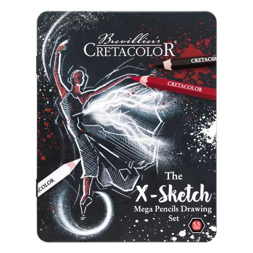 CRETACOLOR® The X-Sketch MEGA Künstlerstifte-Set