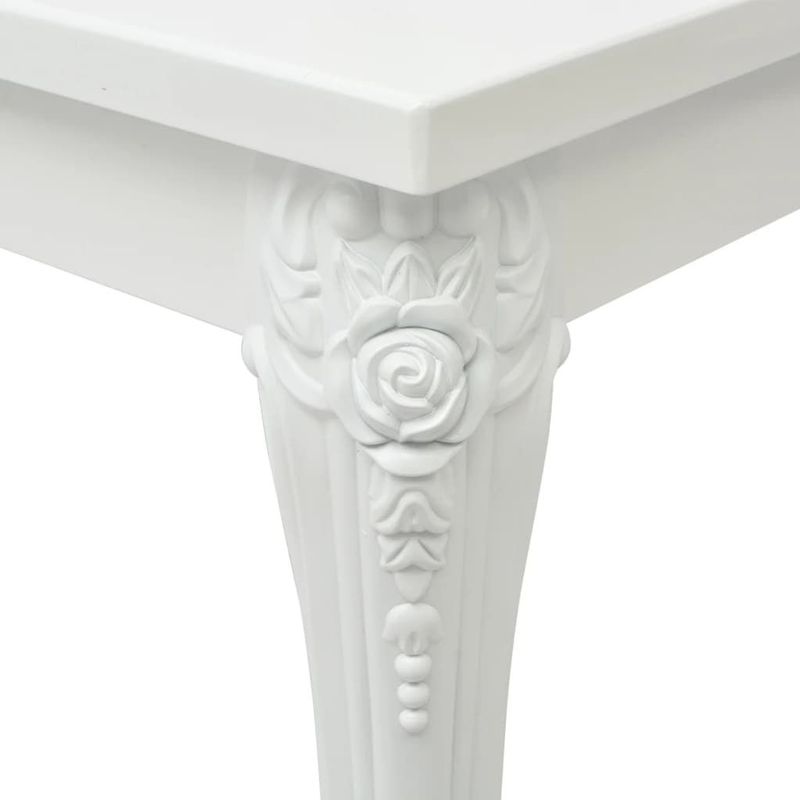 Eettafel - Hoogglans Wit - MDF - Rechthoekig