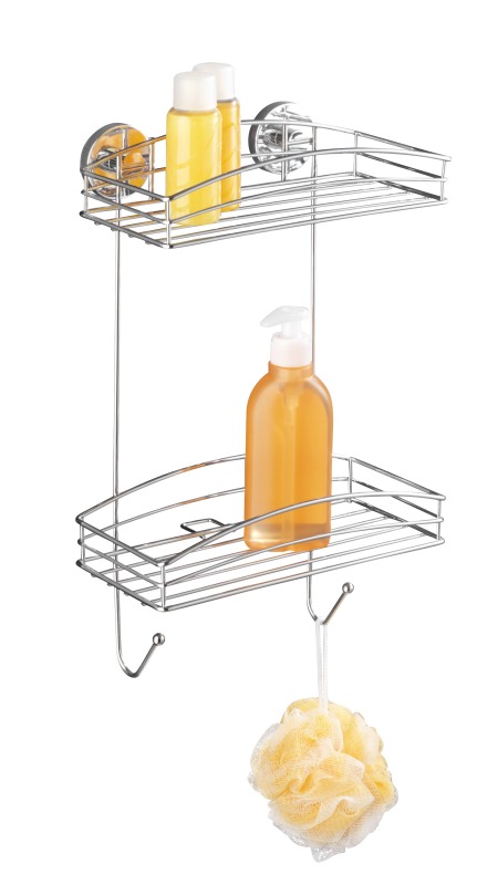 WENKO VACUUM-LOC Duschregal - Stahl