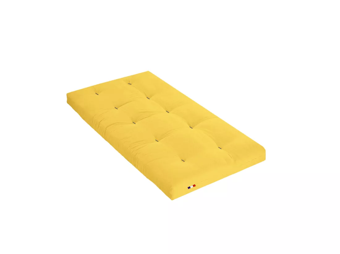Matelas futon ocre coeur en latex 90x190