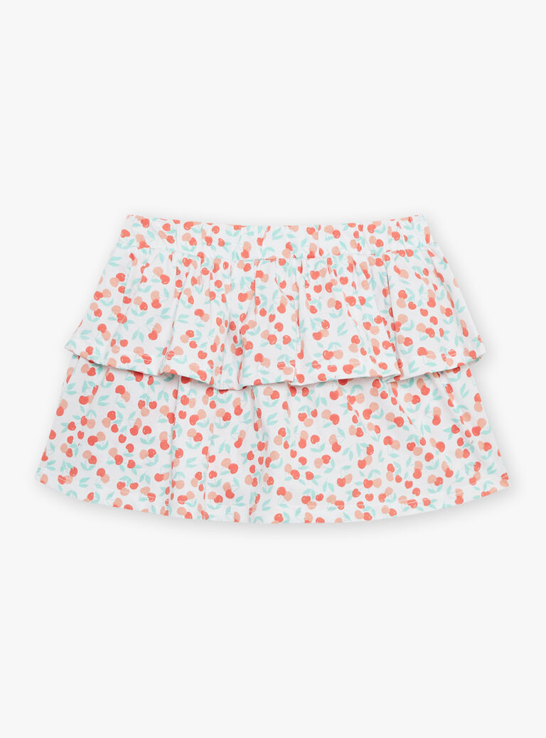 Débardeur et jupe short rouge et bleu en jersey