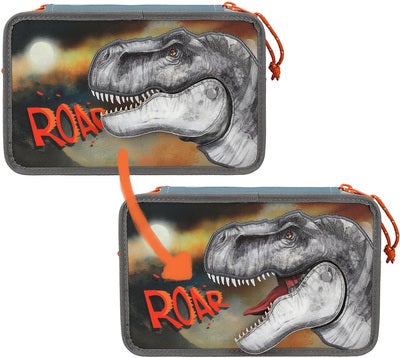 Dino World Roar Trippelpennal, Grå