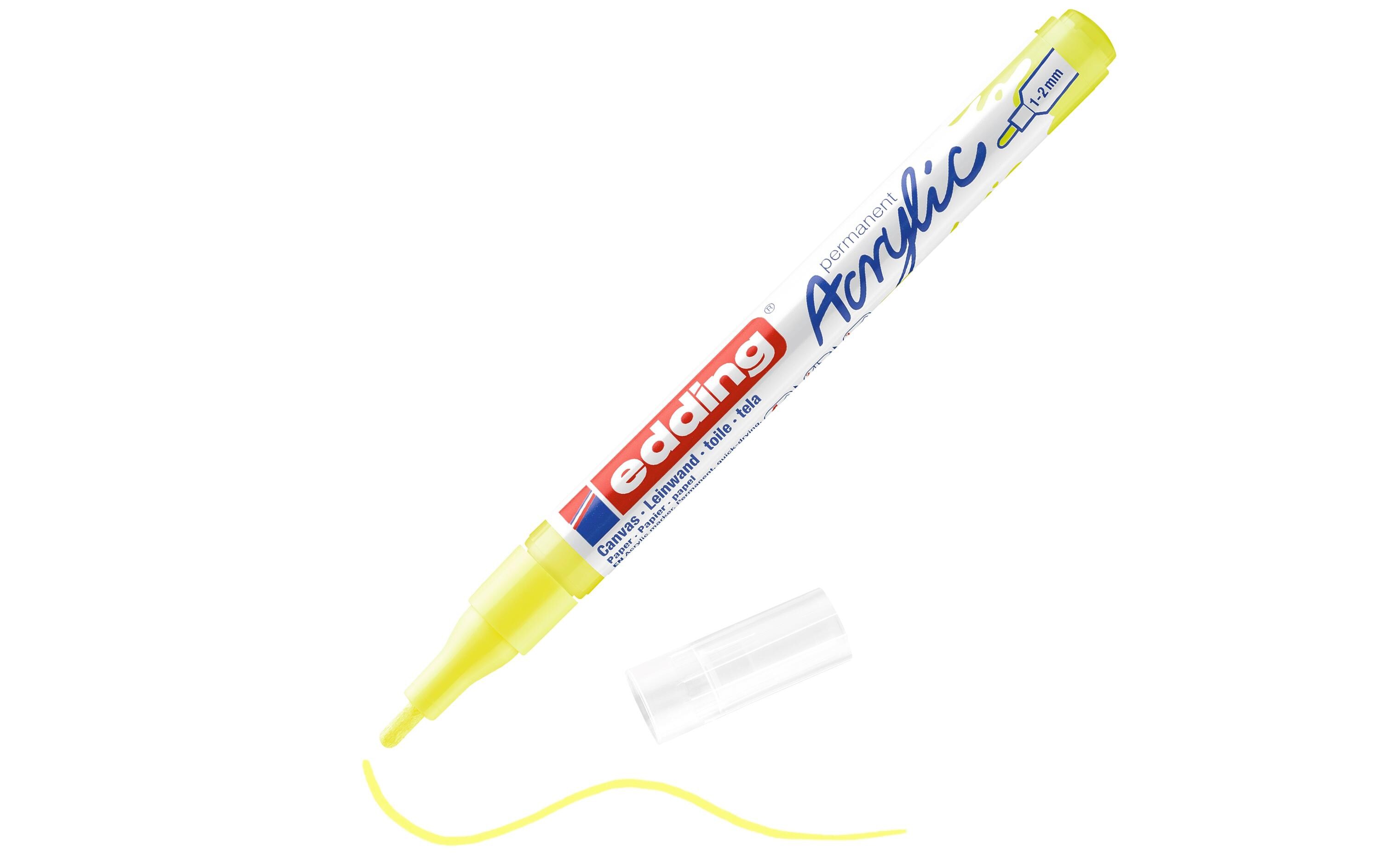 Acrylmarker 5300 Fein, NeongelbSchnelltrocknende Acrylstifte