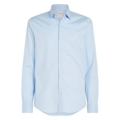 Chemise à manches longues homme Mini Structure Slim CALVIN KLEIN