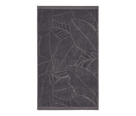 2 Jacquard-Handtücher, anthrazit