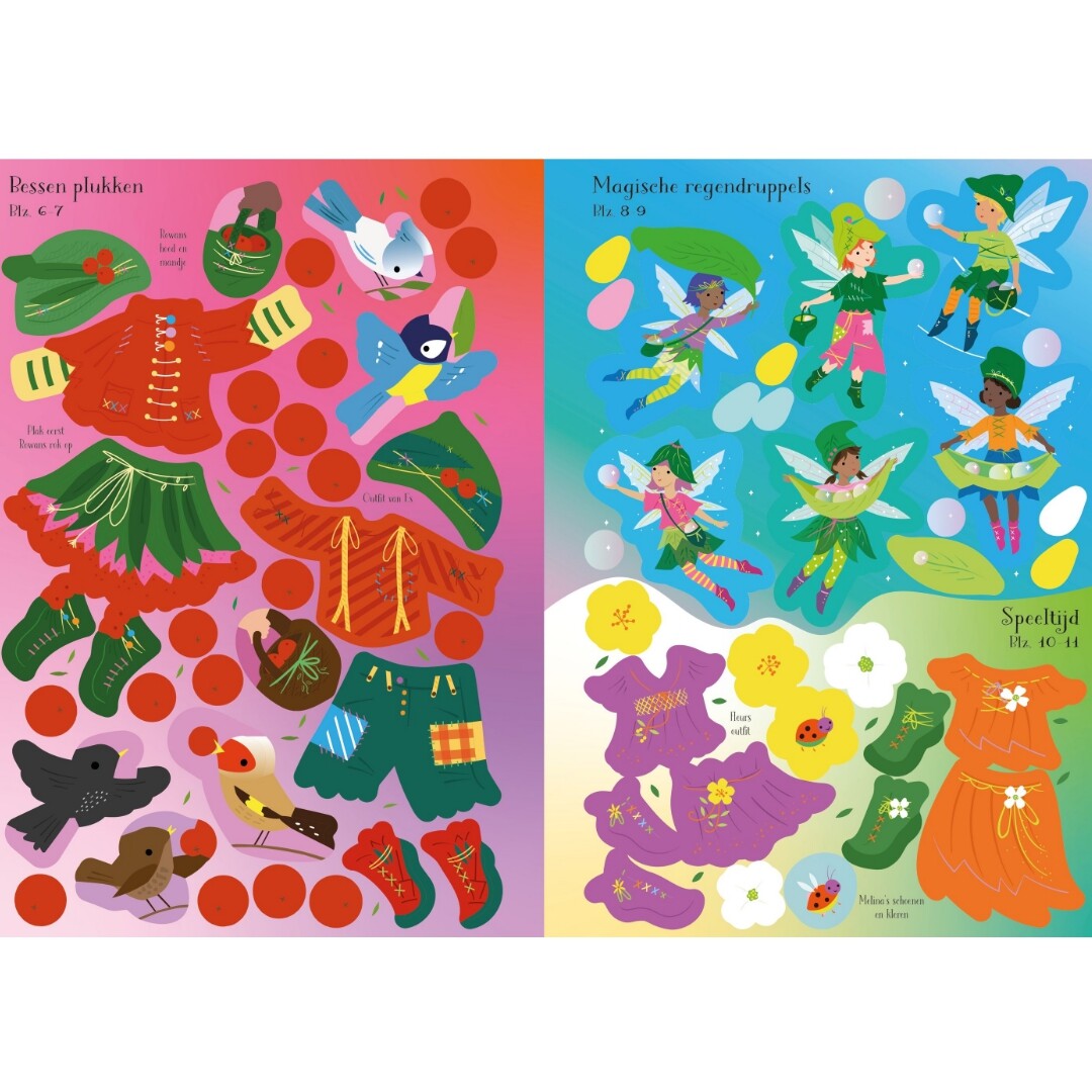 Uitg. usborne aankleedboekje boomelfjes