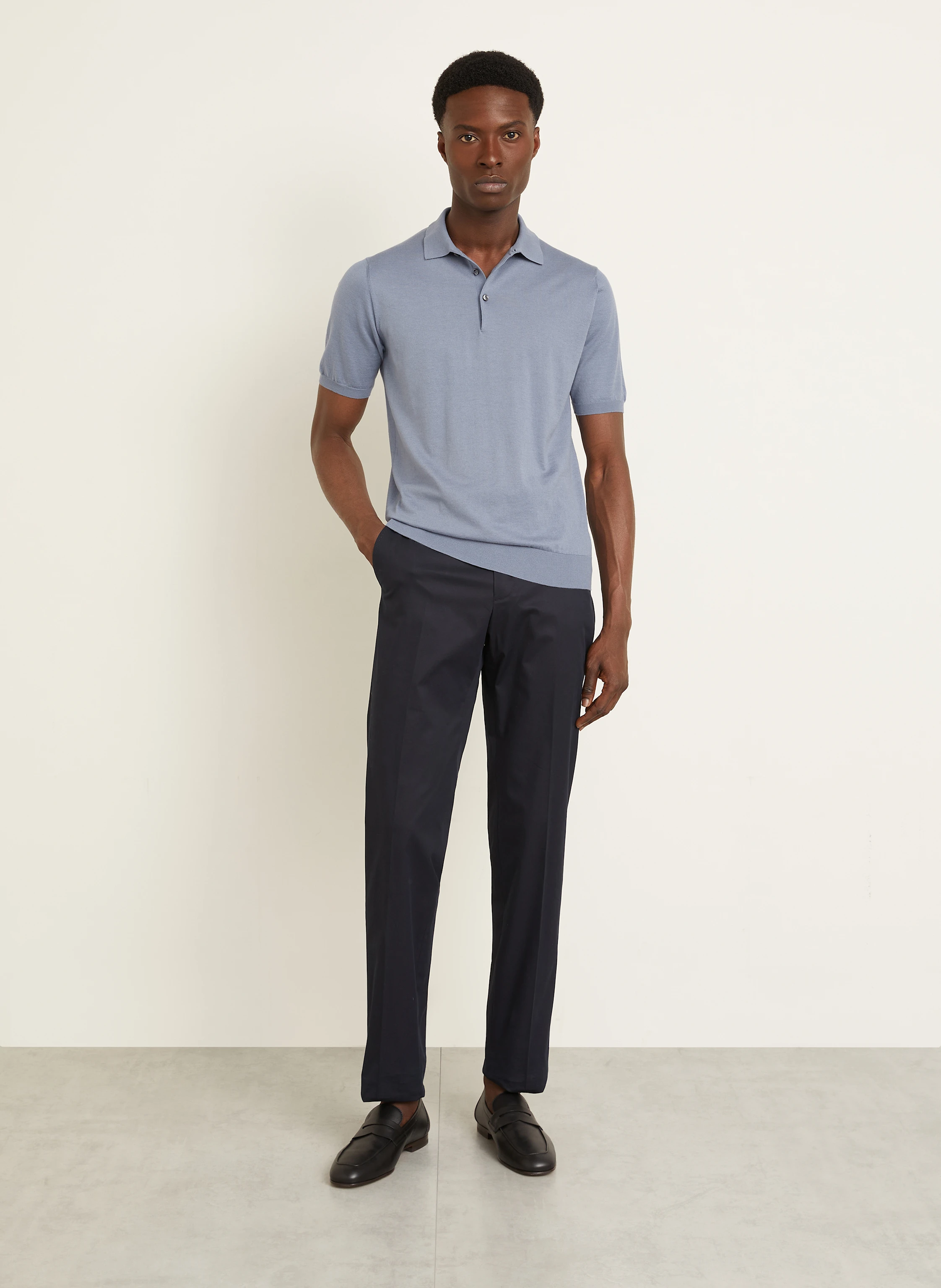FIORONI Strick-Poloshirt