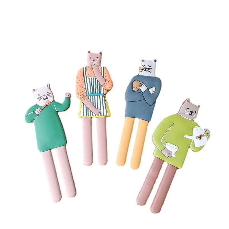 Choyce - Kat Cartoon Hars Koelkastmagneet met Haak (Diverse Ontwerpen)
