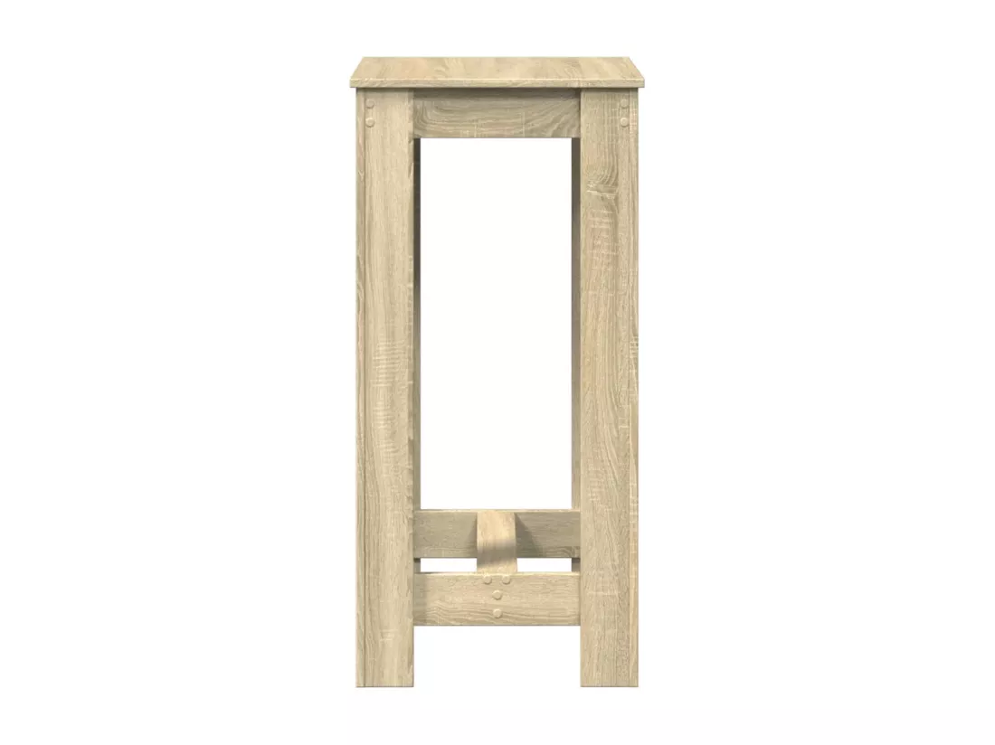 Table de bar chêne sonoma 51x50x103,5 cm bois d'ingénierie