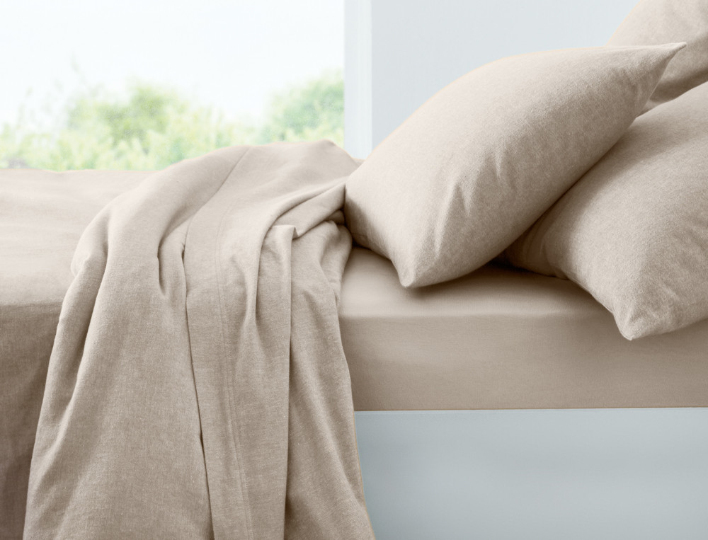 Housse de couette-Flanelle tissé-teint