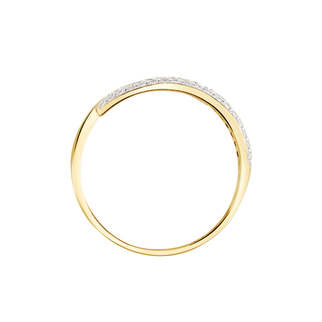 Bague Vero Or Jaune Oxyde De Zirconium