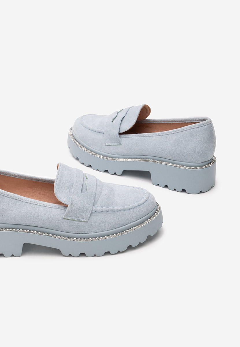 Mocassins à semelle épaisse bleus Tirra V2