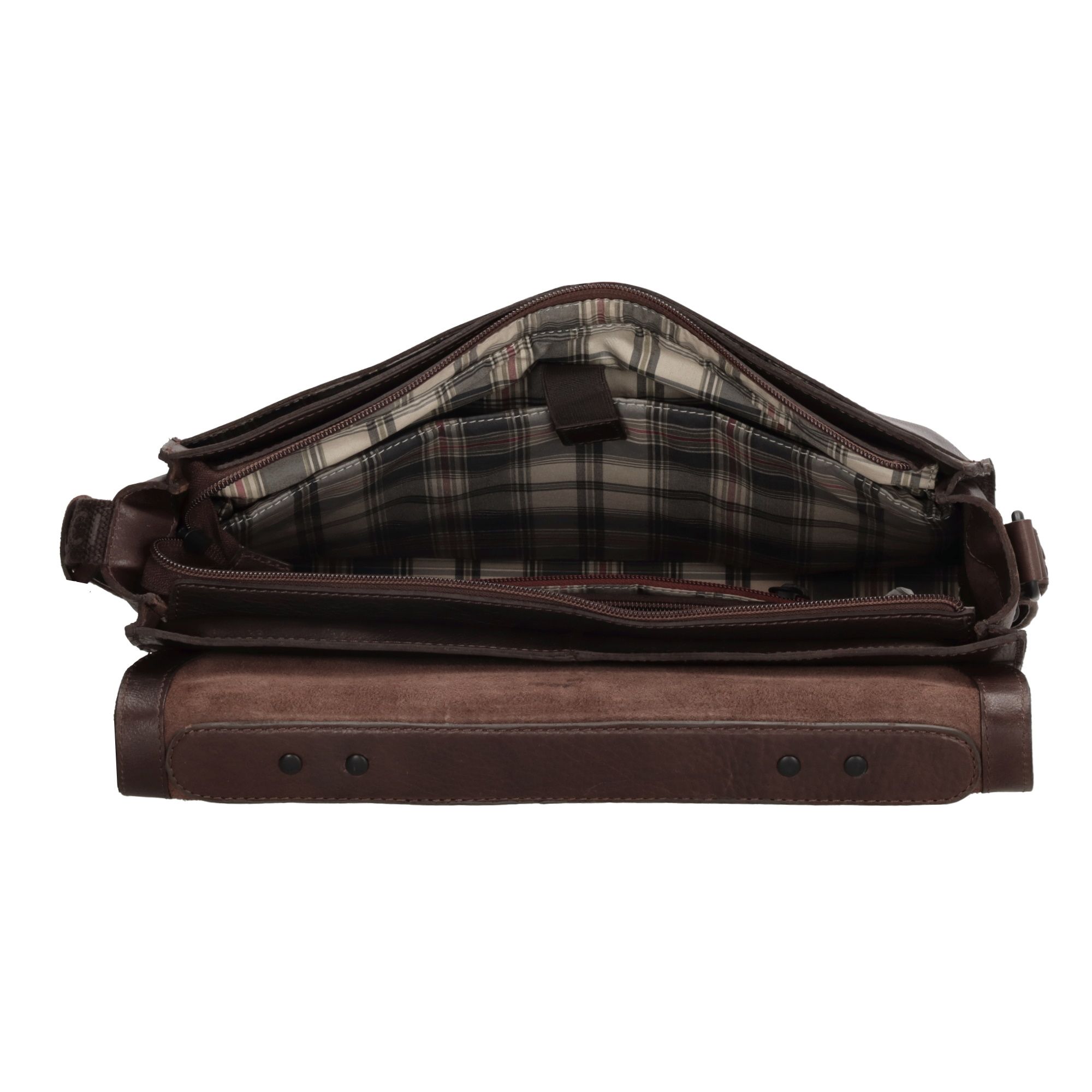 Genicci Prantik Stavanger Messenger Bag 13,3 inch Donkerbruin