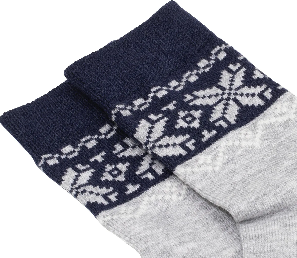 Gridarmor Heritage Merino Socks 2p Jr Light Grey/Dk Navy/White