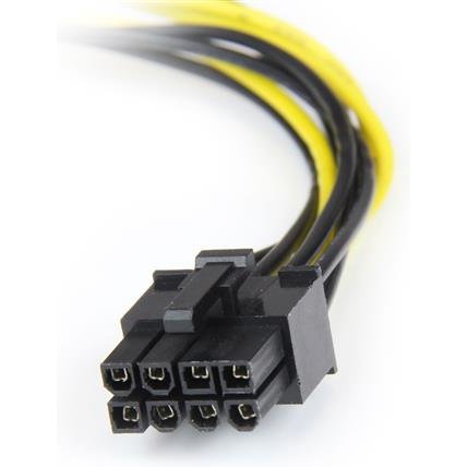 StarTech.com Câble adaptateur d'alimentation LP4 vers carte vidéo Express PCI 8 broches de 15 cm
