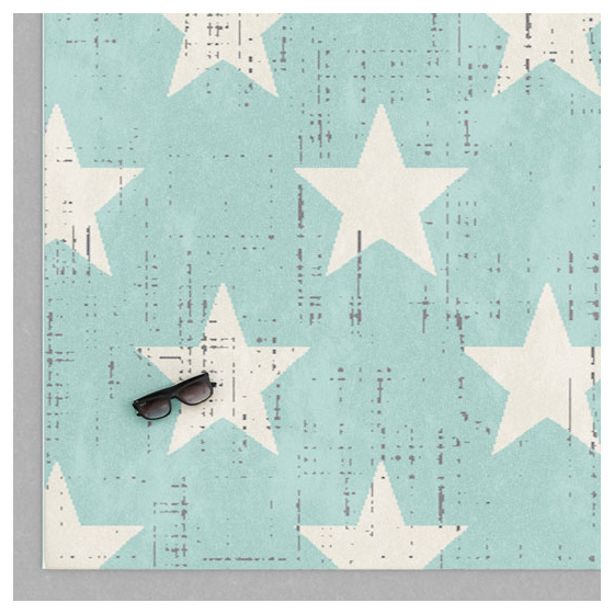 Tapis chambre d'enfant - star vintage - bleu pastel - 160 x 230 cm
