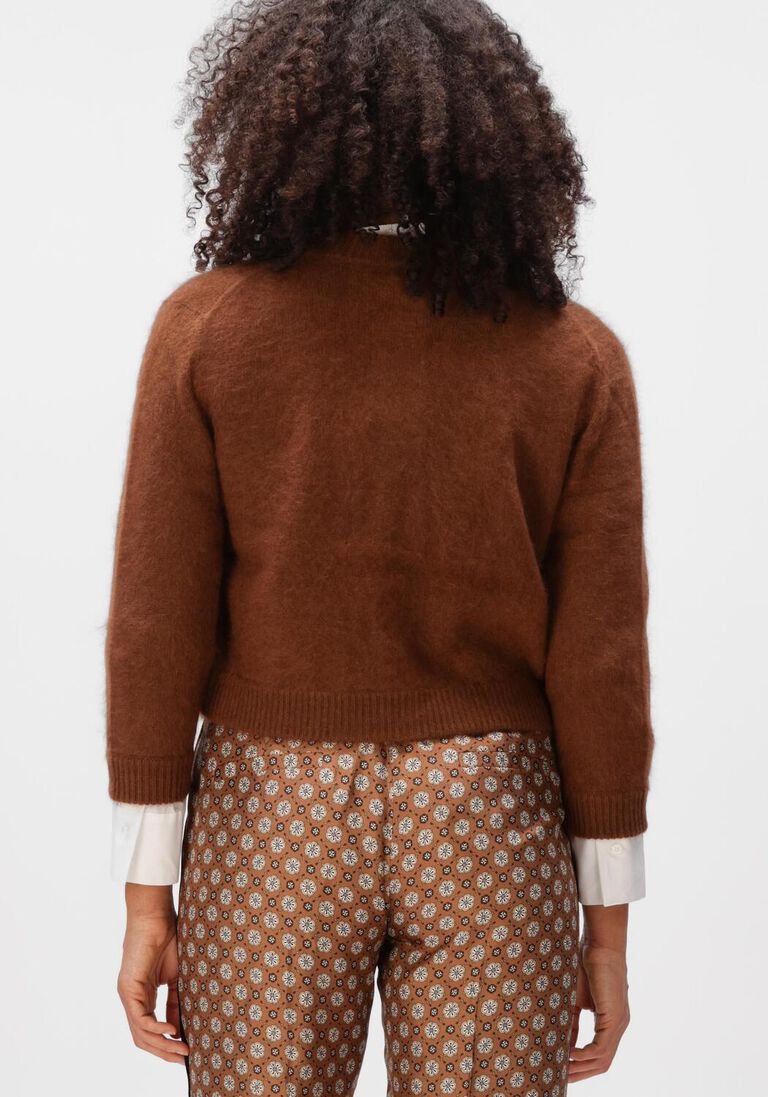 bruine dorothee schumacher vest fluffy statements cardigan