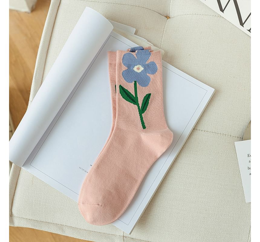 Loverly - Sokken met bloemenprint