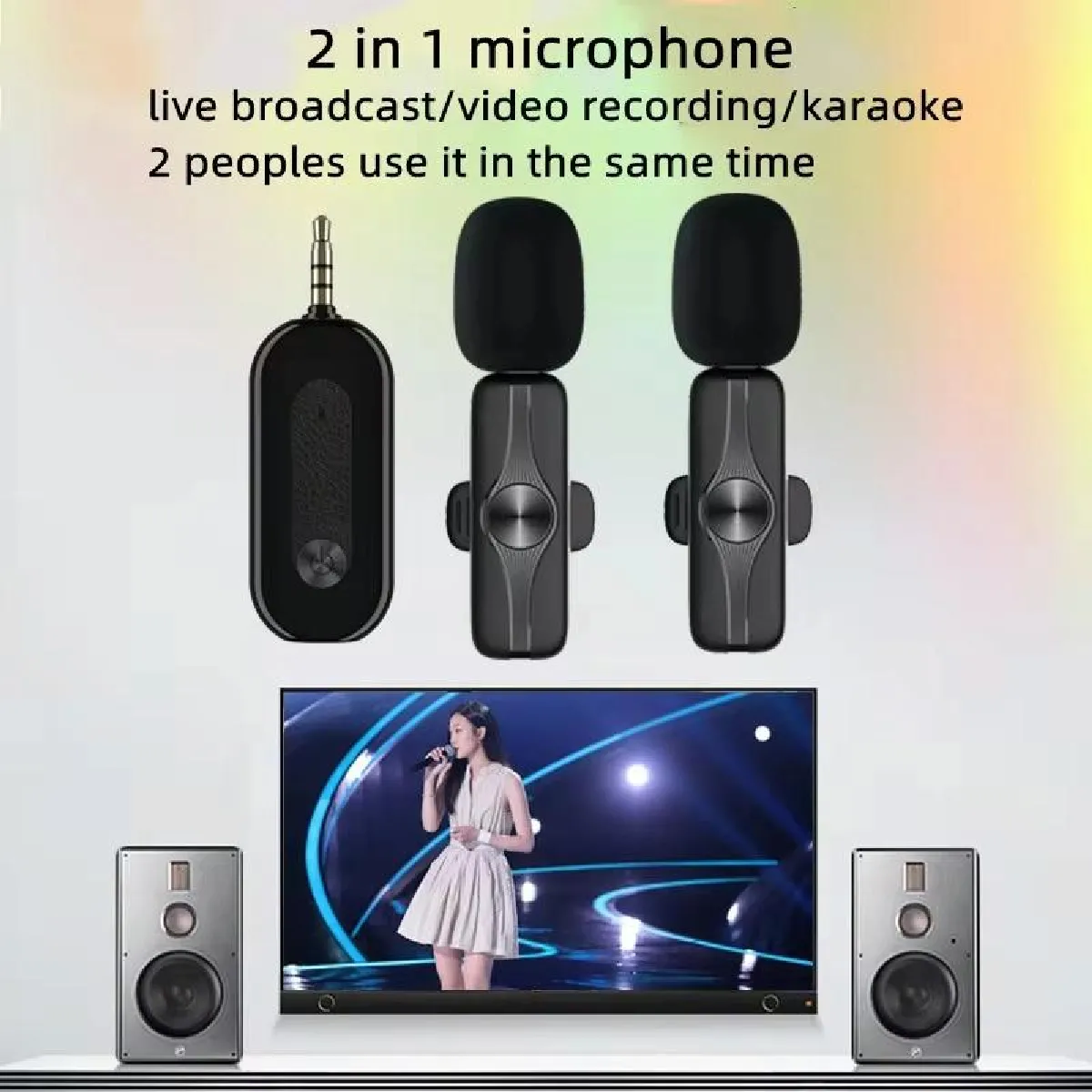 Yonis Microphone Sans Fil avec Trépied