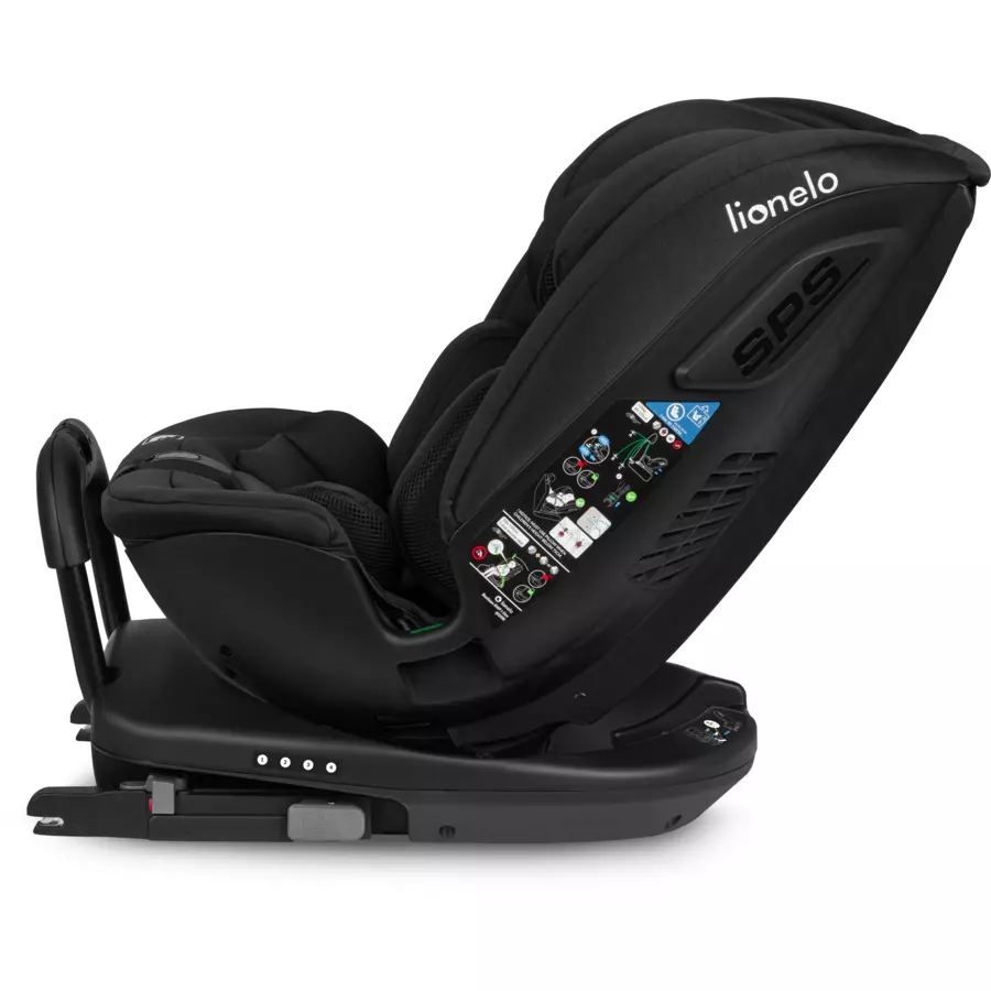 lionelo Reboarder Bastiaan RWF i-Size Black Carbon