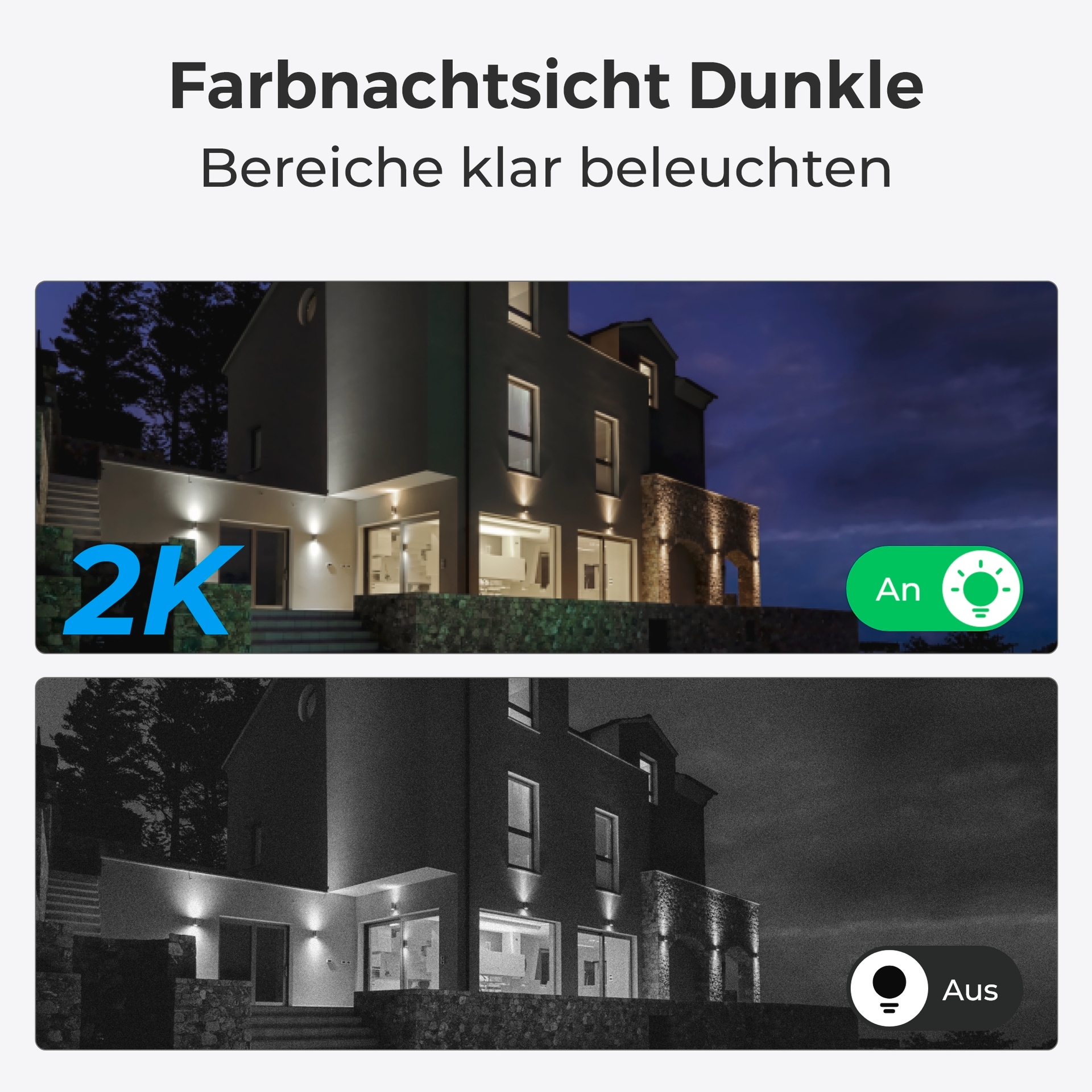 Reolink Überwachungskamera »Lumus Series E430 WiFi-Outdoor« Aussenbereich;Innenbereich Set, 2x E430,