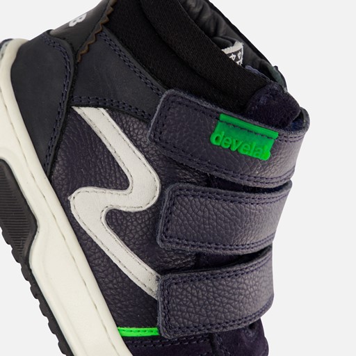 Develab sneakers met klittenband blauw