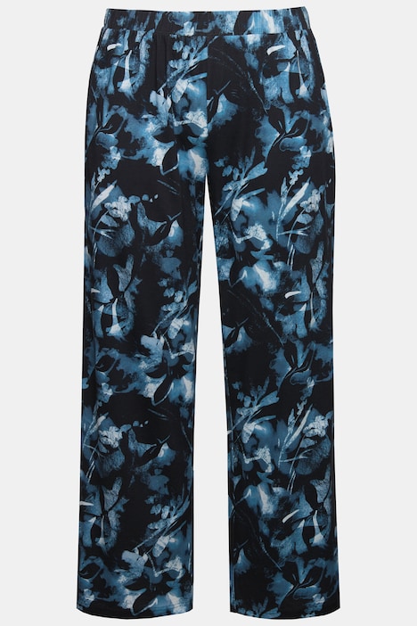 Pyjamahose, Blätter, gerades Bein, Biobaumwolle