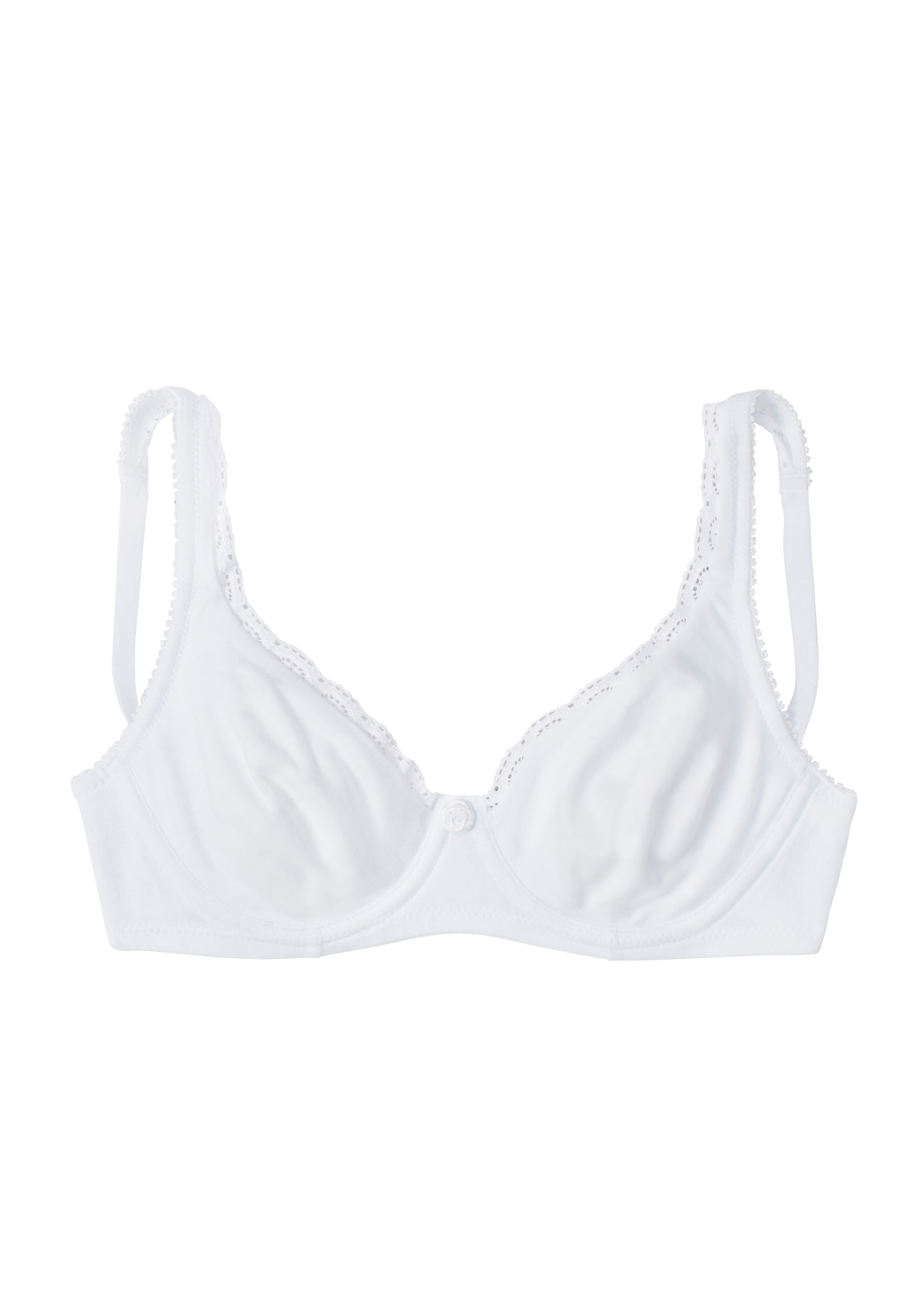 petite fleur T-Shirt-BH, 2 Stücker Packung, mit ungefütterten, nahtlosen Cups, aus Baumwollqualität,