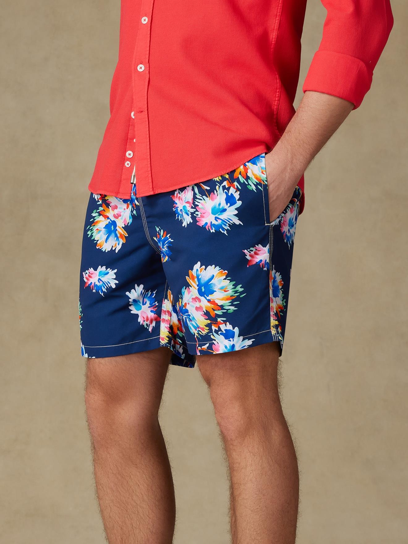 Maillot de bain Sausalito à fleurs marine