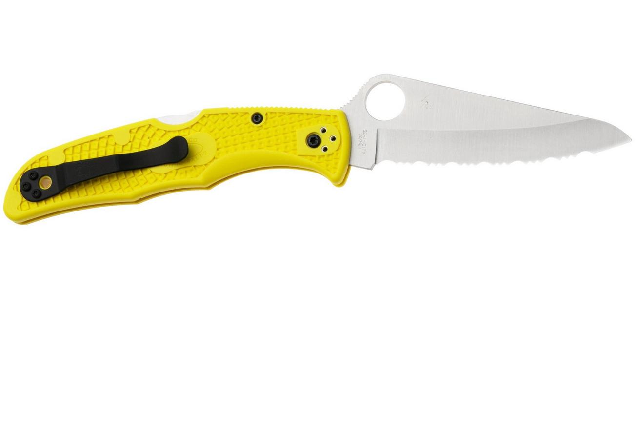 Spyderco Pacific Salt 2 Yellow C91SYL2 serrated zakmes