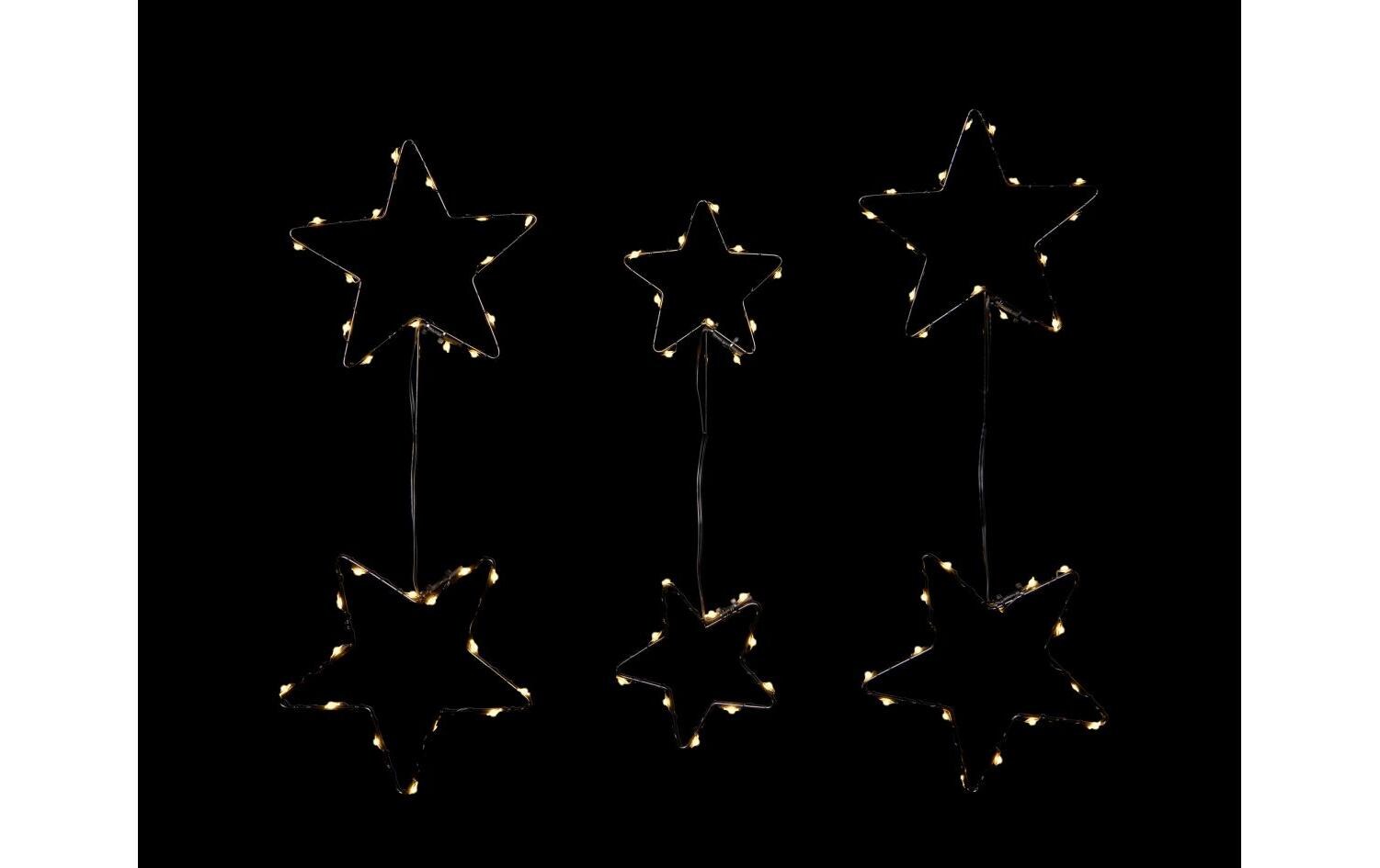 Dekolicht 2D Star Set, 3 StückWeihnachtsdekoration für den Innen- und Aussenbereich