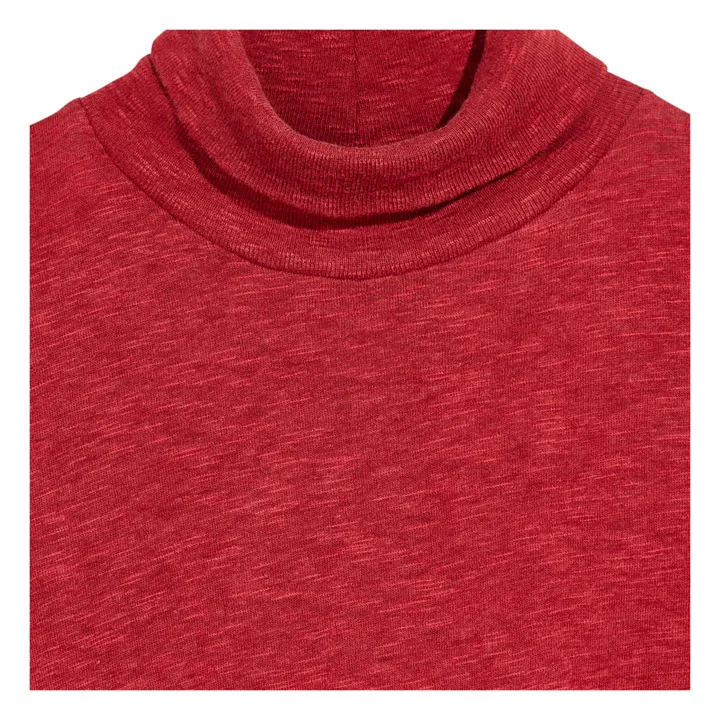 Bellerose Col roulé côtelé Mamie | Rouge cerise