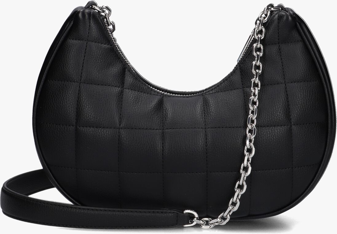 CALVIN KLEIN zwarte calvin klein schoudertas square quilt chain shoulder bag