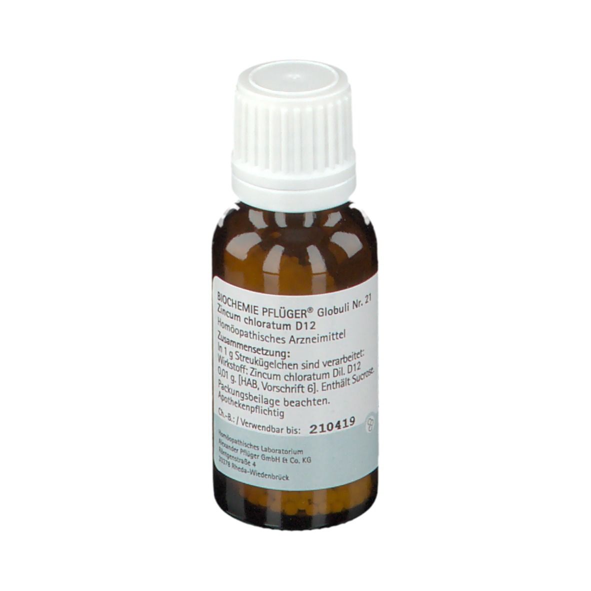 BIOCHEMIE PFLÜGER® Nr. 21 Zincum chloratum D12
