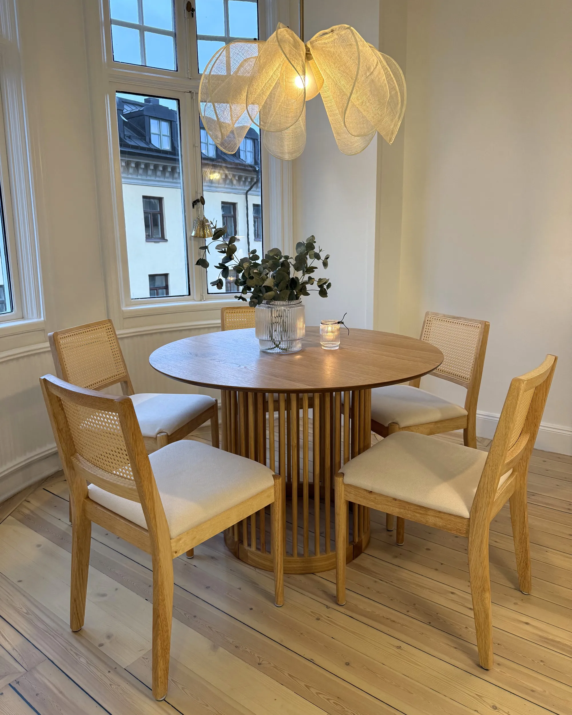 Set van 2 eetkamerstoelen TAMARAC Hout Lichtbruin