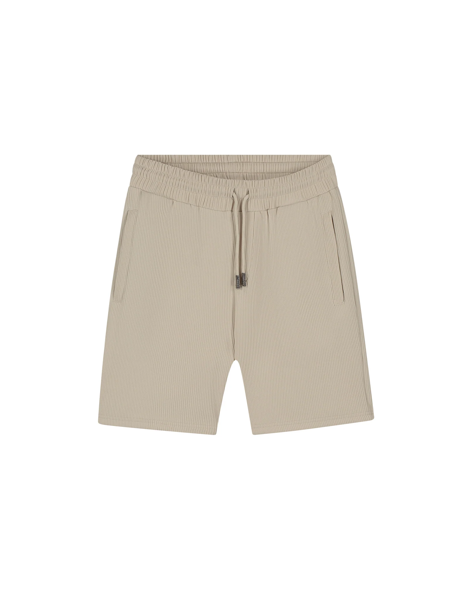 Malelions Ribbed Korte Broek Heren Beige