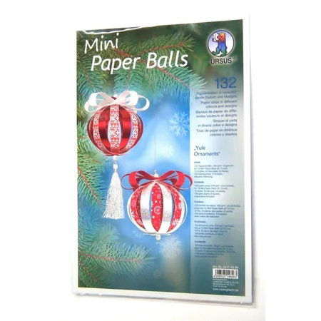 URSUS Mini Paper Balls Yule Ornaments