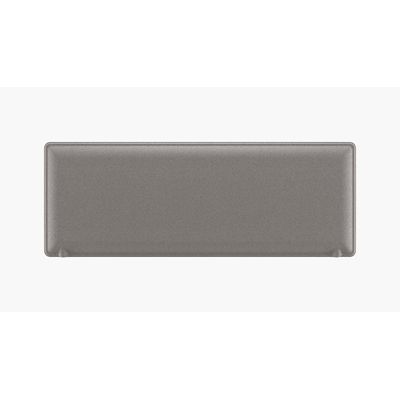 Panneau acoustique avec patine de fixation noir - L120 x 40 cm - Gris